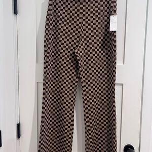 NWT checkered flare pants from UO